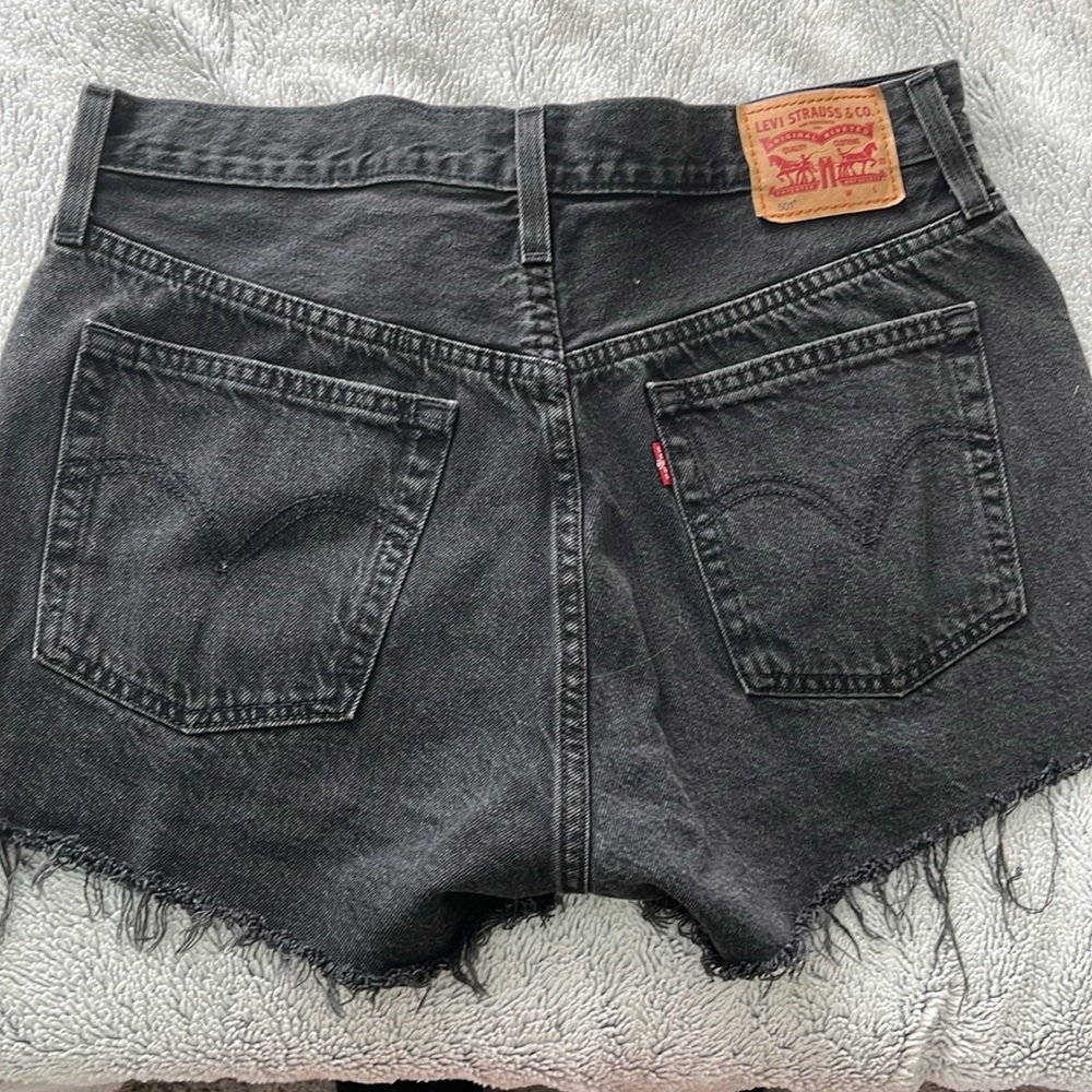 Black LEVI jean shorts
